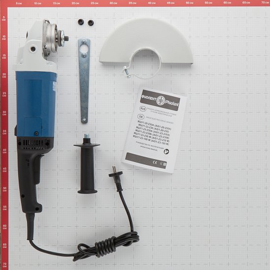 Шлифмашина угловая электрическая Фиолент МШУ1-20-230А 2000 Вт d230 мм (ИДФР298135001-07)