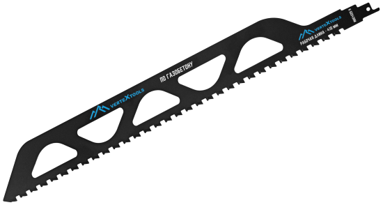 Полотно для сабельной пилы по газобетону Vertextools K-S2243HM 455 мм