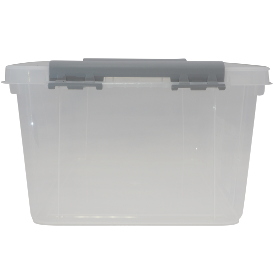 Ящик Профи Комфорт 41x18.3x29.5 см 15 л полипропилен с крышкой цвет прозрачный