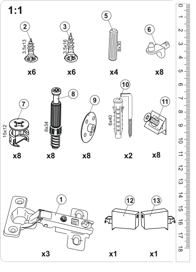 Шкаф зеркальный подвесной Турин-60F 60x90 см цвет дуб вотан