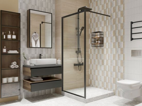 Шкаф зеркальный подвесной Турин-60F 60x90 см цвет дуб вотан