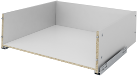 Ящик выдвижной с мягким закрыванием 55.2x17.7x51.1 см ЛДСП цвет серый