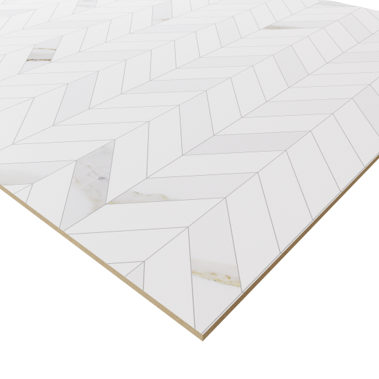 Стеновая панель L004 Шеврон 240x0.6x60 МДФ разноцветный