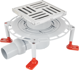 Трап для душа Ани Пласт комбинированный затвор 150x150 мм пластик THZ5612