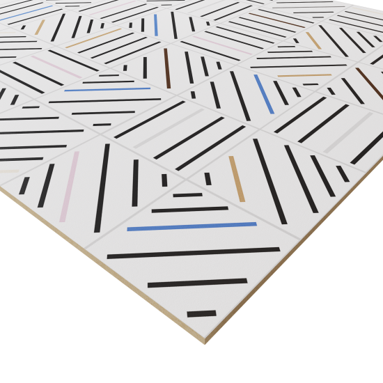 Стеновая панель L005 Линии 240x0.6x60 МДФ разноцветный