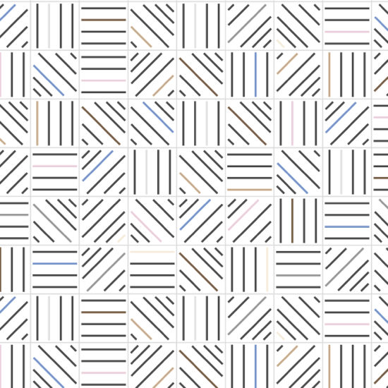 Стеновая панель L005 Линии 240x0.6x60 МДФ разноцветный