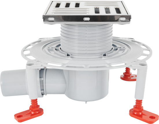 Трап для душа Ани Пласт комбинированный затвор 150x150 мм чугун THZ5616