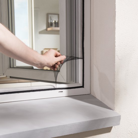 Москитная штора 150x250 см черный