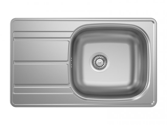 Мойка для кухни врезная с крылом Ukinox 78.8x48.8 см глубина чаши 17 см нержавеющая сталь цвет серый