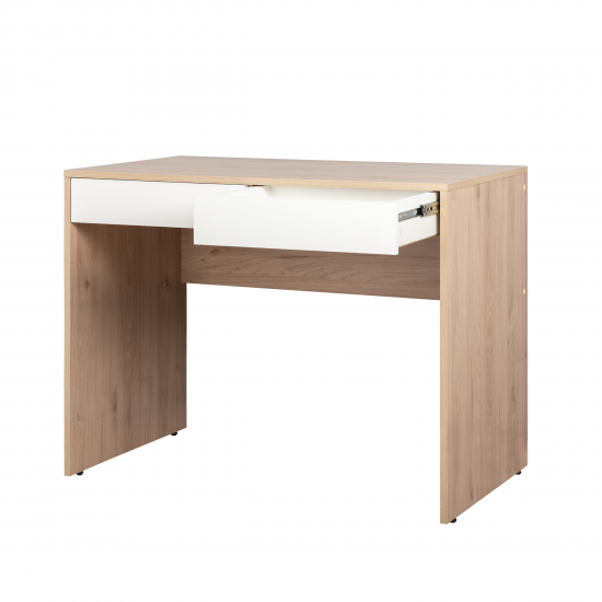 Стол компьютерный 2 ящика 98.2x75.3x56.2 см ЛДСП цвет дуб гикори ящики белые