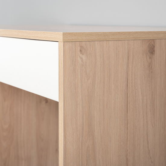 Стол компьютерный 2 ящика 98.2x75.3x56.2 см ЛДСП цвет дуб гикори ящики белые