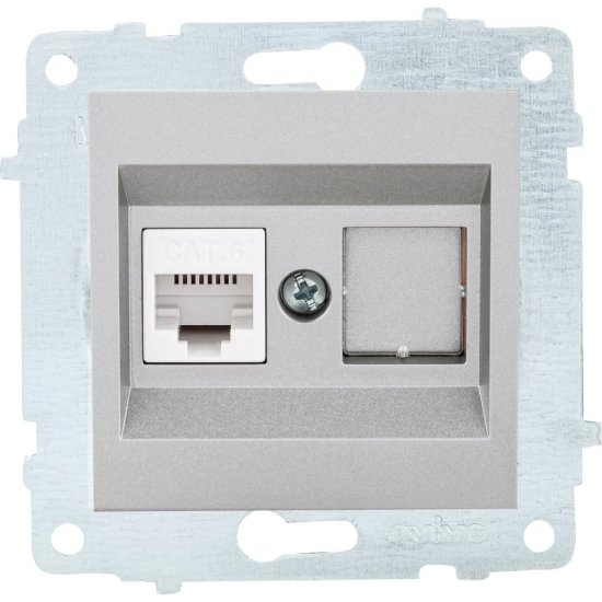 Механизм компьютерной 1-местной розетки rj45 OVIVO CAT6