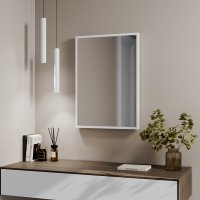 Зеркало декоративное Inspire Вега прямоугольное 50x70 см мдф цвет белый