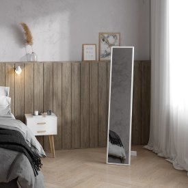 Зеркало декоративное Inspire Basic прямоугольное 30x150 см мдф цвет белый