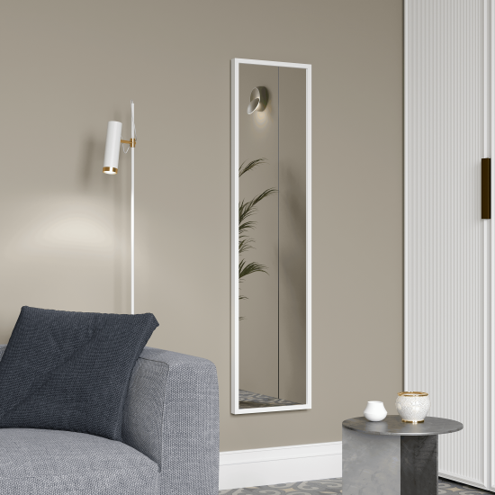 Зеркало декоративное Inspire Вега прямоугольное 30x120 см цвет белый