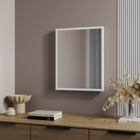 Зеркало декоративное Inspire Basic прямоугольное 40x50 см мдф цвет белый