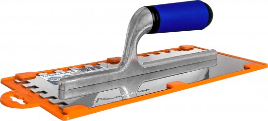 Гладилка зубчатая из нержавеющей стали Vertextools 16-08-10 128x280 мм, зуб 10x10 мм