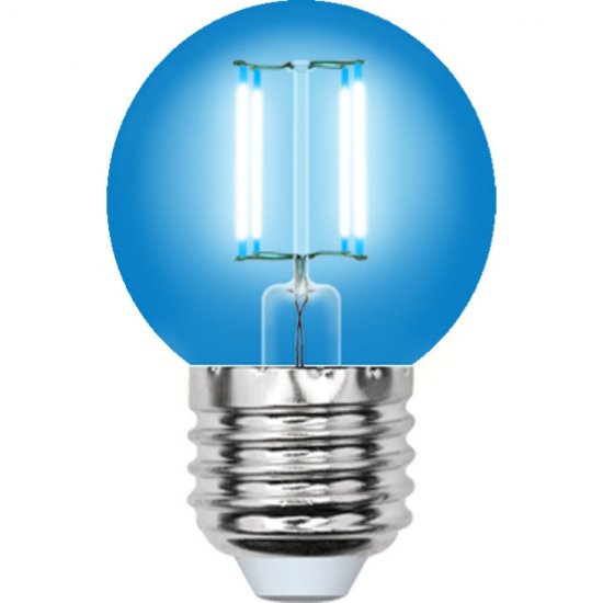 Светодиодная лампа Uniel LED-G45-5W/BLUE/E27 GLA02BL