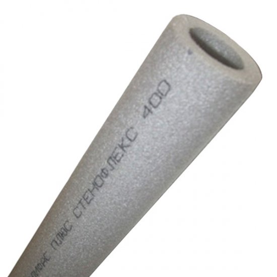 Теплоизоляция для труб Стенофлекс ПЭ 22х6х2000 мм серая