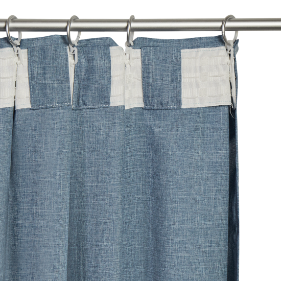 Штора на ленте Inspire Raspberry 200x280 см цвет голубой Ink 5