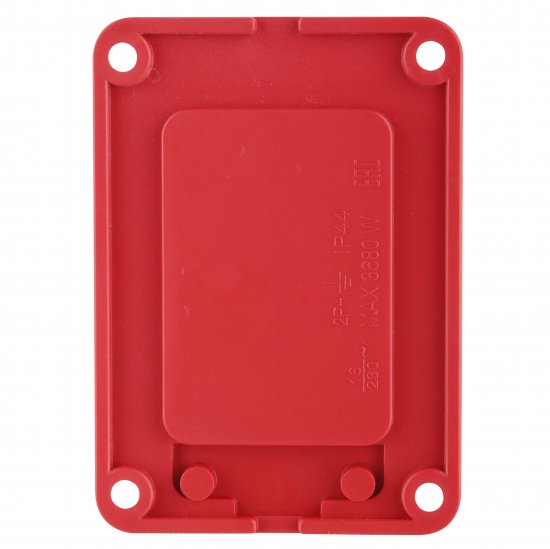 Колодка для удлинителя Duwi 1 розетка с заземлением 3680 Вт цвет красный