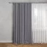 Штора на ленте Inspire Gita 200x280 см цвет серый Granit 3
