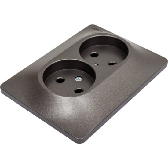 Двухместная розетка Systeme Electric GLOSSA