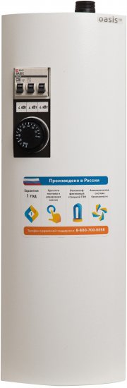 Электрический котел 12 кВт Oasis Eco KE-12 380 В одноконтурный настенный