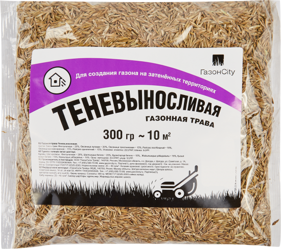 Семена газона Газонcity Теневыносливый 0.3 кг