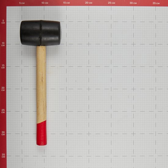 Киянка резиновая Hesler 400 г деревянная ручка (6821650/45355/RB01-400)