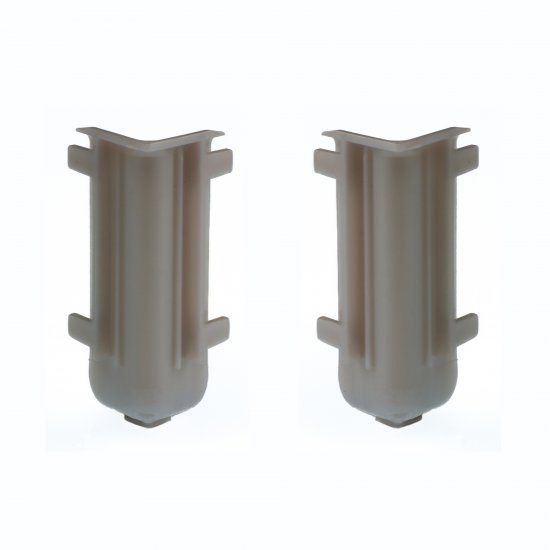 Угол для плинтуса внутренний «Серебро», высота 60 мм, 2 шт.