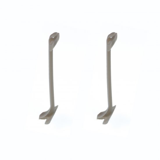 Соединитель для плинтуса «Серебро», высота 60 мм, 2 шт.