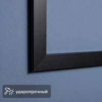 Молдинг настенный полистирол ударопрочный черный матовый 7x7x2000 мм