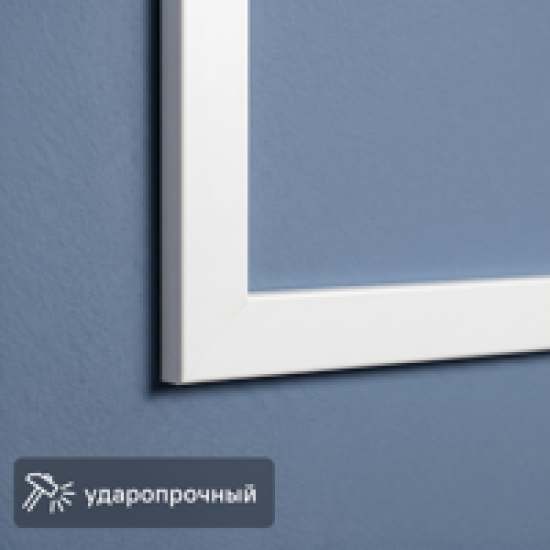 Молдинг настенный полистирол ударопрочный белый матовый 7x7x2000 мм