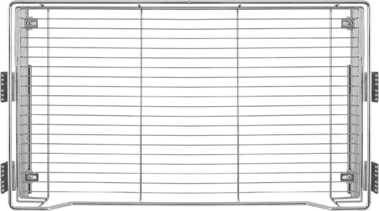 Корзина с выдвижным механизмом Jet 76x41x13 см цвет хром