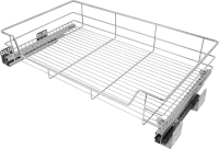 Корзина с выдвижным механизмом Jet 56x41x13 см цвет хром