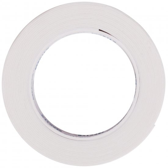 Лента клейкая двусторонняя для внутренних работ 19 мм x 5 м цвет белый