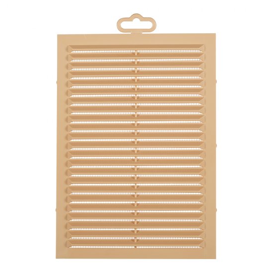 Решетка вентиляционная пластиковая приточно-вытяжная Era С 170х240 мм с сеткой бежевая