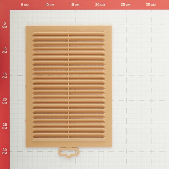 Решетка вентиляционная пластиковая приточно-вытяжная Era С 170х240 мм с сеткой бежевая